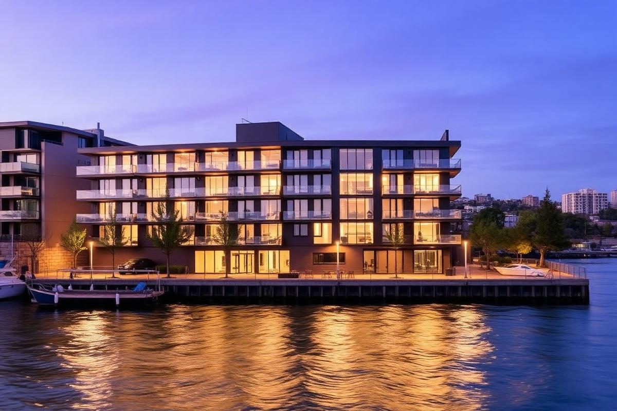 Waterfront apartment in the arts precinct