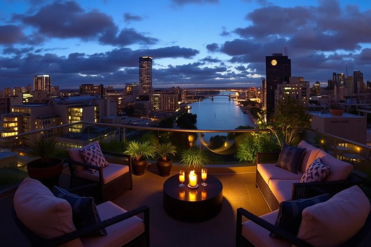 Riverside penthouse with wraparound terrace