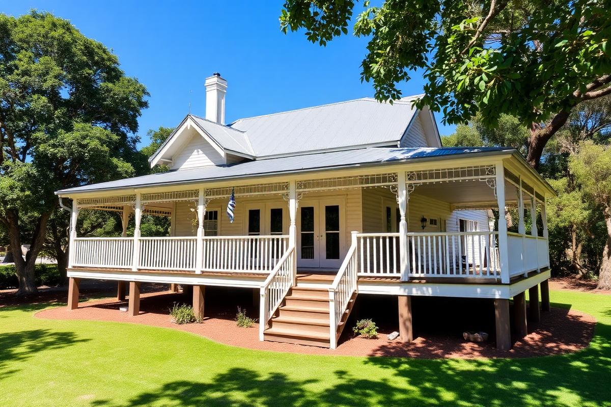 Queenslander with wide wraparound veranda