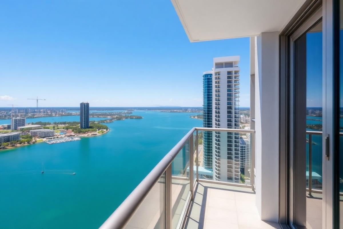 High-rise apartment above the Broadwater