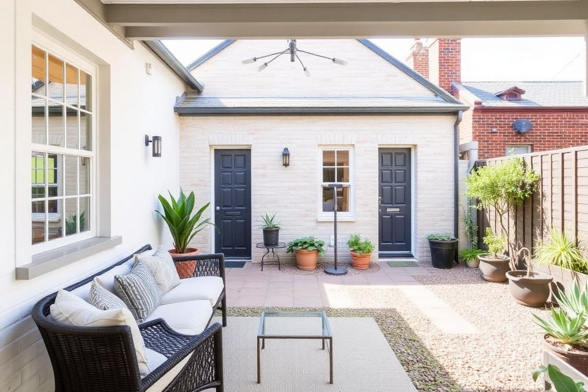 Bluestone cottage with rear studio
